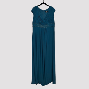 Adrianna Papell Peacock 14W Sequin Gown